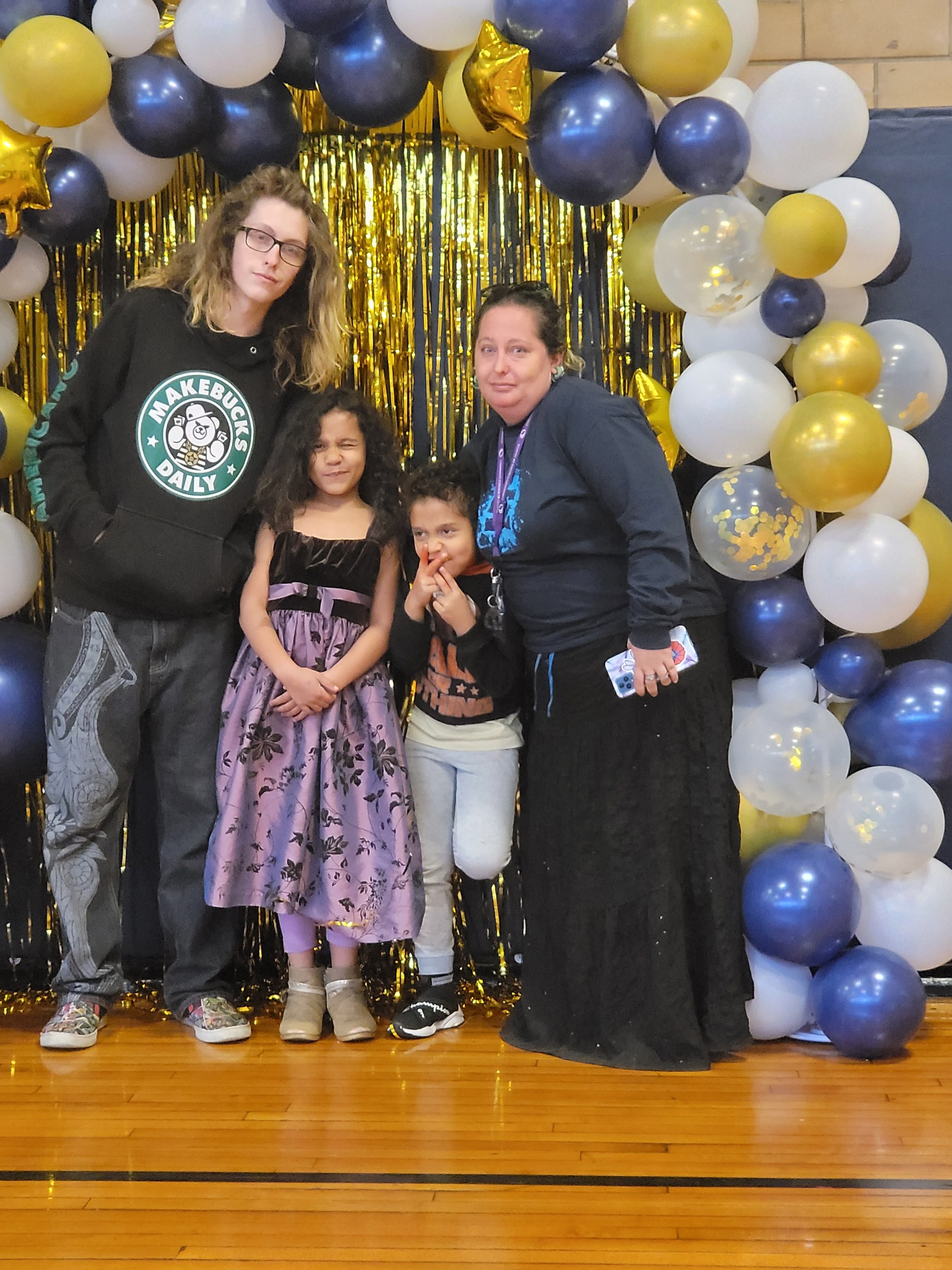 A treasured family photograph from a happier season, taken while Amber was still with the family