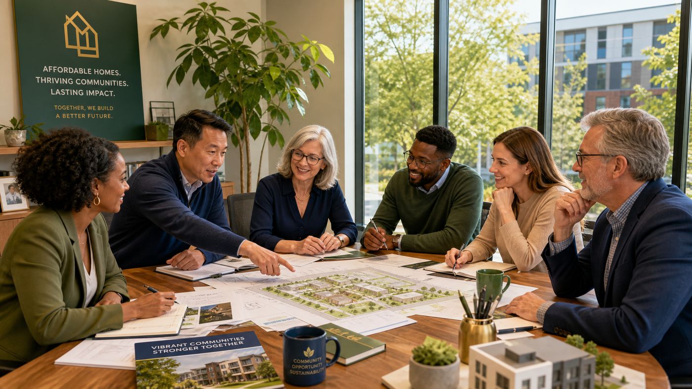 Illustration of an advisory board and community collaboration